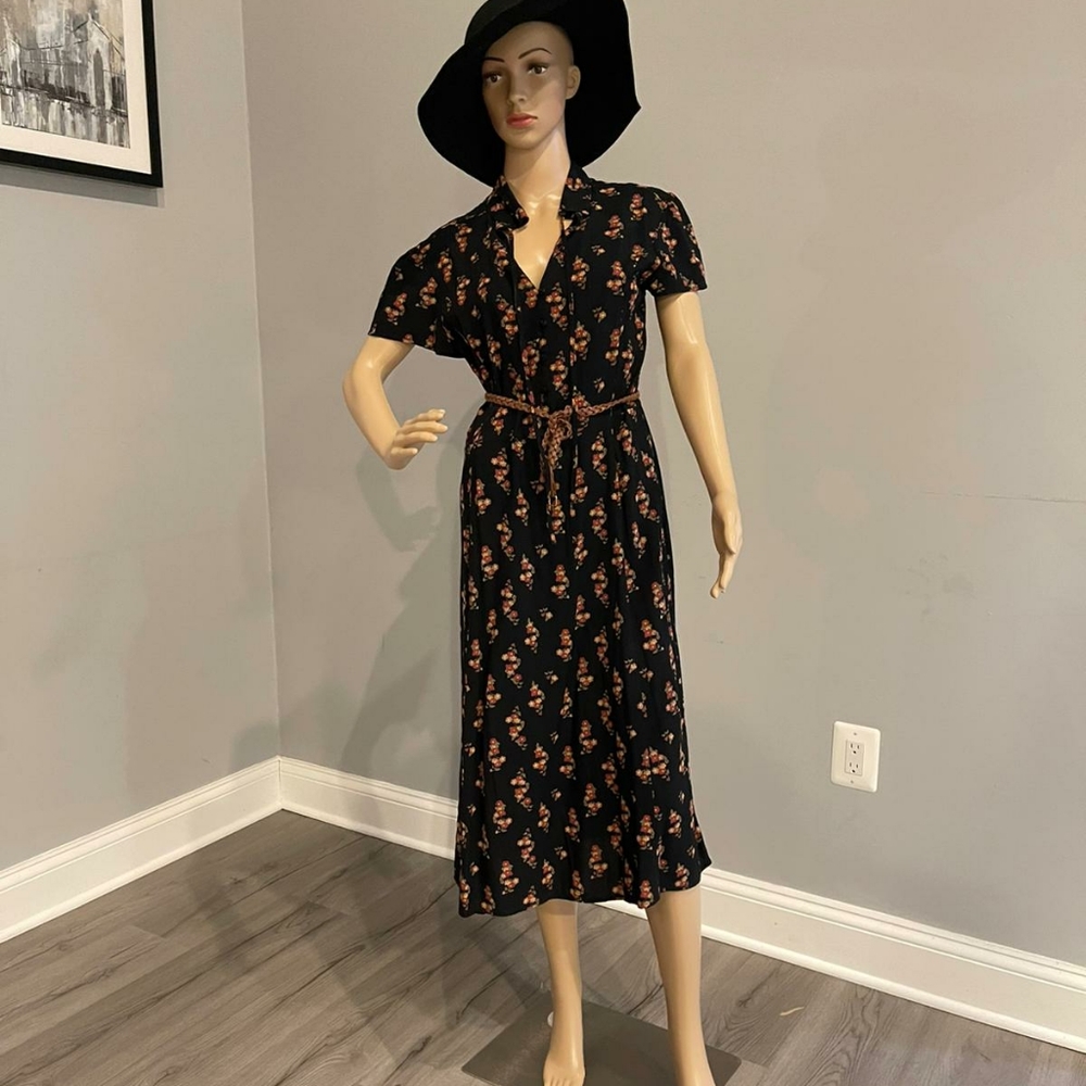 Abound Vintage short sleeve tea length dress